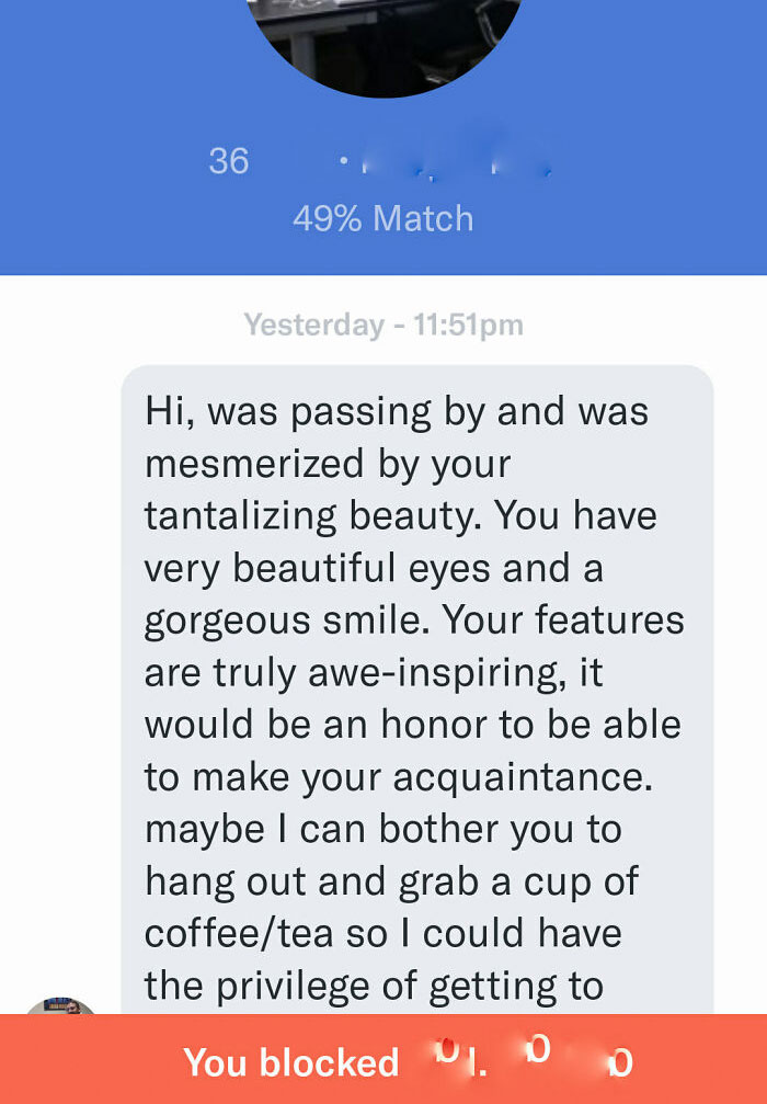 Tripped Over His Fedora On His Way To My Block List