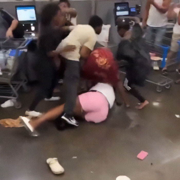 Violent Scene Captured At Walmart Store Is Compared To Post-Apocalyptic Film Online