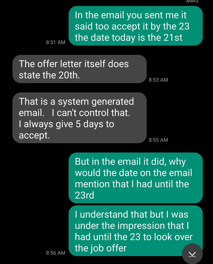 Candidate Fails To Confirm Job Offer As Term Specified In The Letter Apparently Included Holidays