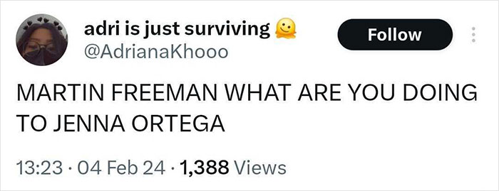 &ldquo;The Worst Thing I&rsquo;ve Ever Seen&rdquo;: People Disturbed By Jenna Ortega And Martin Freeman&rsquo;s Scene