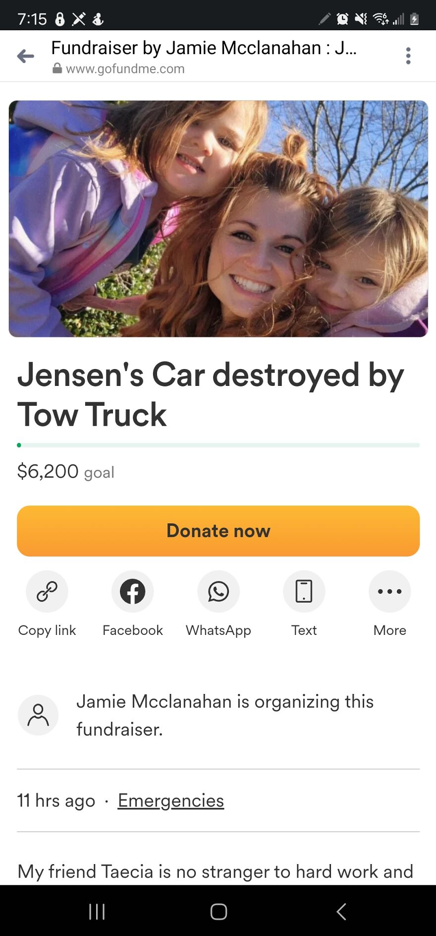 Tow Company Destroys Woman's Car Then Threatens To "Come After" Her.