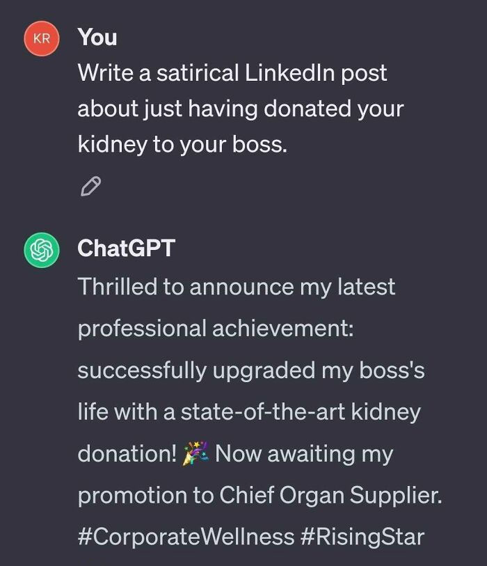 Devastating News. I Put This Prompt Into Chatgpt And Ai Is Unfortunately Taking The Job Of This Group