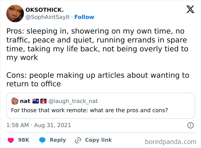 Every "Con" To Remote Work That I'm Seeing People Post Here Is An Individual, Circumstantial Issue And Not An Actual Problem Inherent To Remote Work Itself