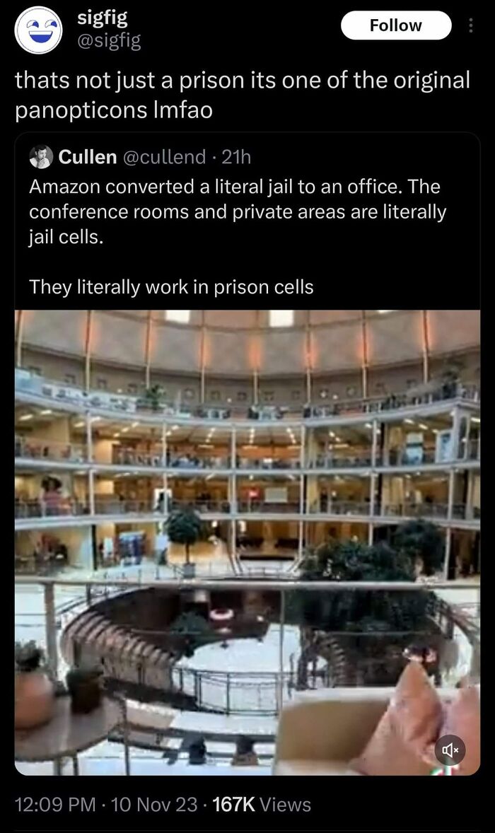 Former Prison Cells Still Offer More Privacy Than “Open Floor Plan” Offices Where A Supervisor Can Micromanage Everyone At Once