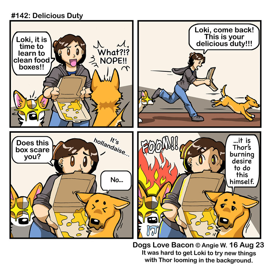 I Draw Comics About The Lives Of Four Rescue Dogs!