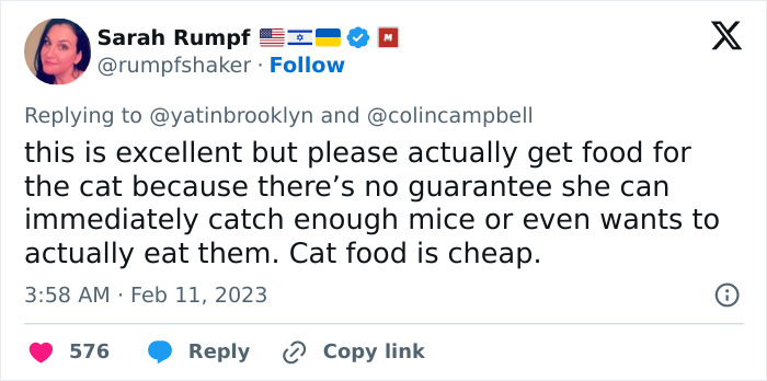 Woman Shares A Hilarious Conversation Between Her And Her Landlord Who Hired A Cat As Pest Control