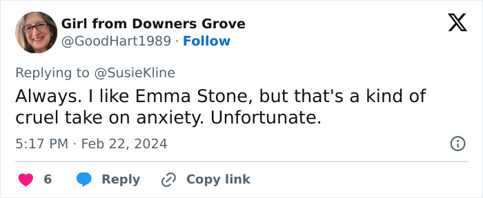 &ldquo;She&rsquo;s Right&rdquo;: People React To Emma Stone Saying Anxiety Is A &ldquo;Very Selfish Condition&rdquo;