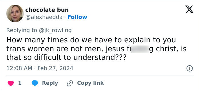 “This Is Not A Woman”: J.K. Rowling Posts Outrage Over News Headlines About Transgender Murderer “This Is Not A Woman”: J.K. Rowling Posts Outrage Over News Headlines About Transgender Murderer