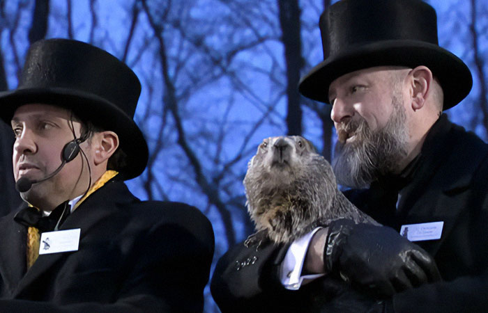 Crowd Witnesses Historic Groundhog Day As Punxsutawney Phil Doesn&rsquo;t See His Shadow