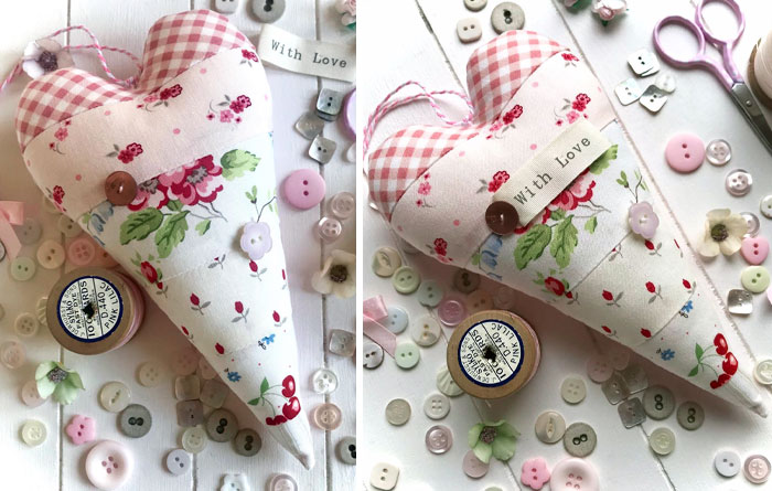 Romantic Big Heart On My Work Table Today