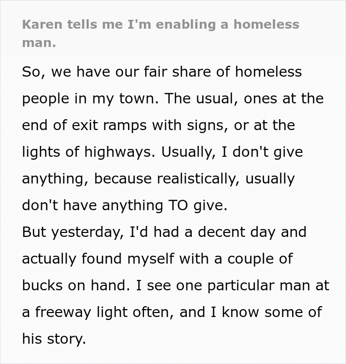 “I Need Police Here”: Karen Throws A Fit Over Homeless Man Buying Food, Gets Taught A Lesson “I Need Police Here”: Karen Throws A Fit Over Homeless Man Buying Food, Gets Taught A Lesson