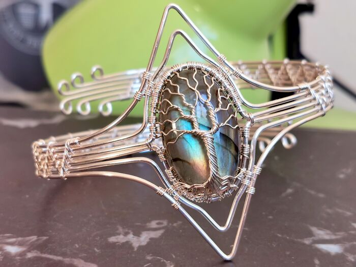 I Made An Elven Tree Armband With Labradorite Gemstone