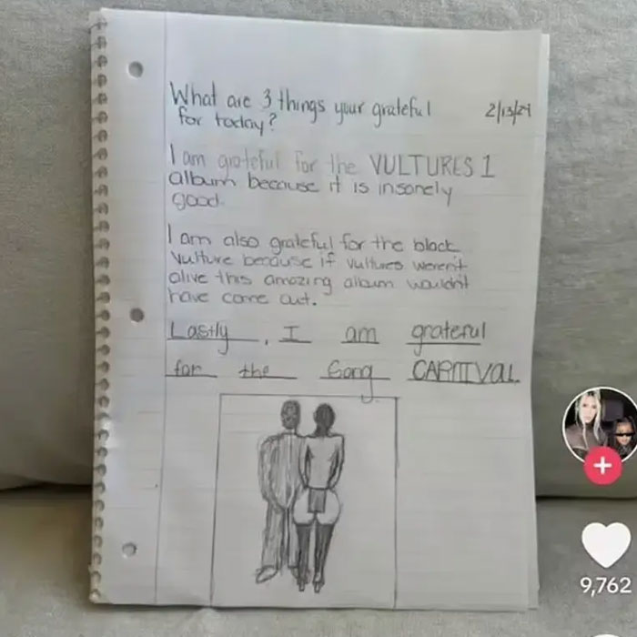 &ldquo;It&rsquo;s Time For A CPS Visit&rdquo;: North West Draws Kanye&rsquo;s Album Cover Of Barely Clothed Bianca Censori