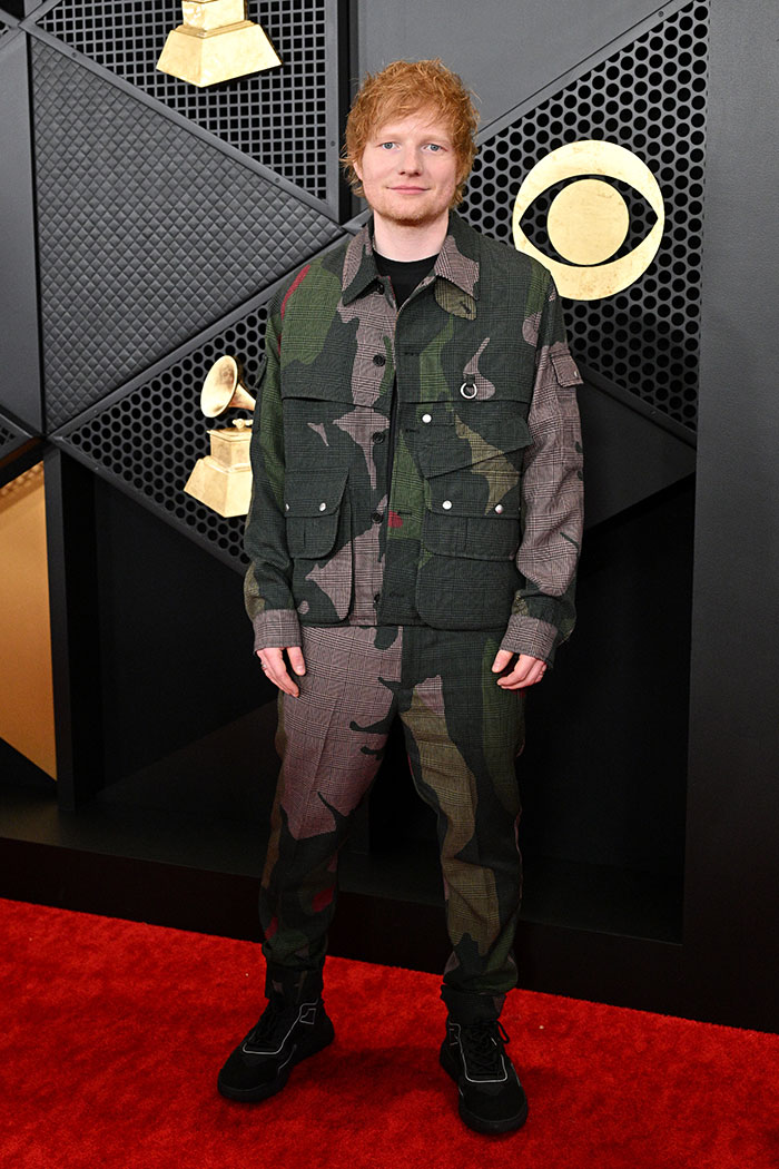 Ed Sheeran In A Casual Stella Mccartney Suit