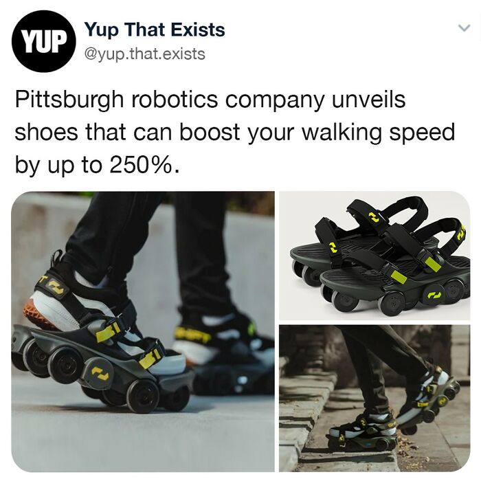 Someone Wanna Tell This Guy He Just Invented Rollerblades 😂