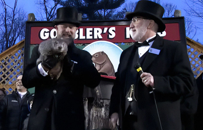 Crowd Witnesses Historic Groundhog Day As Punxsutawney Phil Doesn&rsquo;t See His Shadow