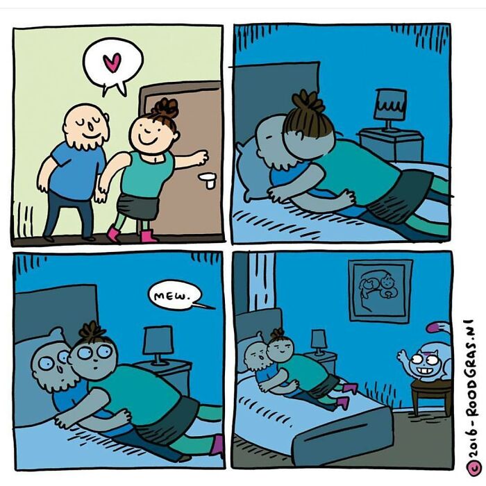 Humorous And Adorable Cat Comic By Pussloose