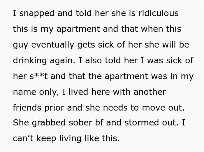 Woman Demands Roommate Adhere To &lsquo;No Alcohol&rsquo; Rule, Loses Her Place To Live Instead