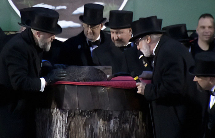 Crowd Witnesses Historic Groundhog Day As Punxsutawney Phil Doesn&rsquo;t See His Shadow