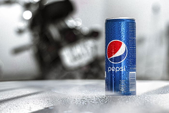 Cold can of Pepsi with droplets on the surface, representing fun facts about weird and maybe useless topics.