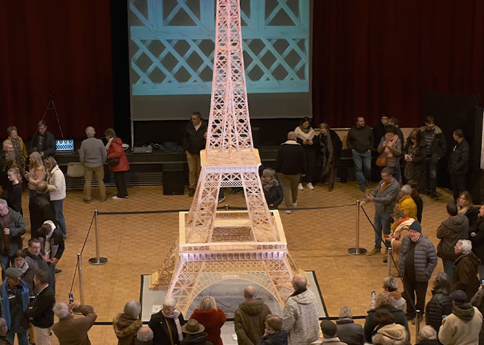 “Big Disillusion”: Man Responds After His 23ft Eiffel Tower Made Of Matches Is Disqualified From Record “Big Disillusion”: Man Responds After His 23ft Eiffel Tower Made Of Matches Is Disqualified From Record