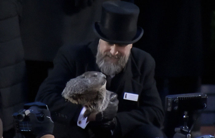 Crowd Witnesses Historic Groundhog Day As Punxsutawney Phil Doesn&rsquo;t See His Shadow