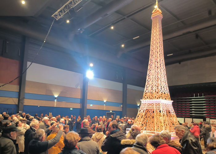 “Big Disillusion”: Man Responds After His 23ft Eiffel Tower Made Of Matches Is Disqualified From Record “Big Disillusion”: Man Responds After His 23ft Eiffel Tower Made Of Matches Is Disqualified From Record
