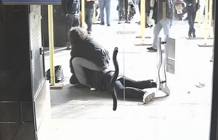 CCTV Captures Violent Altercation Between Amazon Worker And Wheelchair-Bound Man CCTV Captures Violent Altercation Between Amazon Worker And Wheelchair-Bound Man