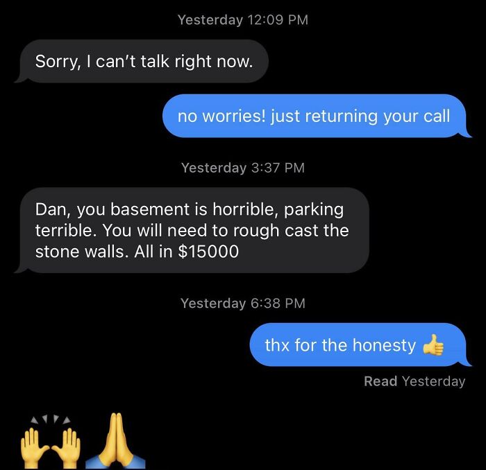 Worst Bid I’ve Received In 15+ Years Lmao