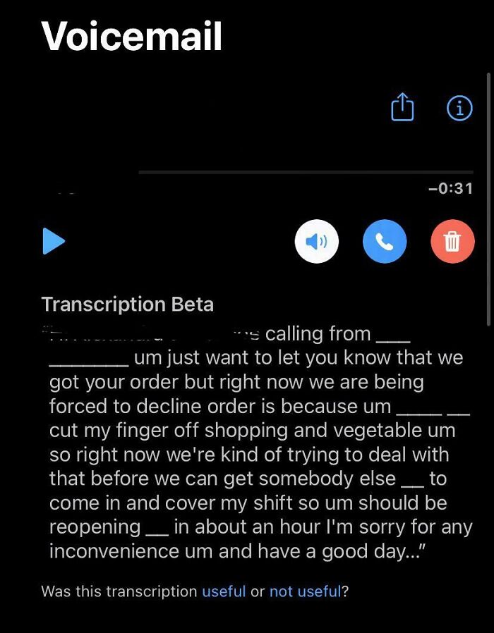 Posting Only After Meeting This Man A Month Later, Expressing My Concern For His Wellbeing, And Confirming He’s Okay. Tip Of Thumb Has Been Reattached. And... He’s Just As Chill As He Sounds In This Voicemail