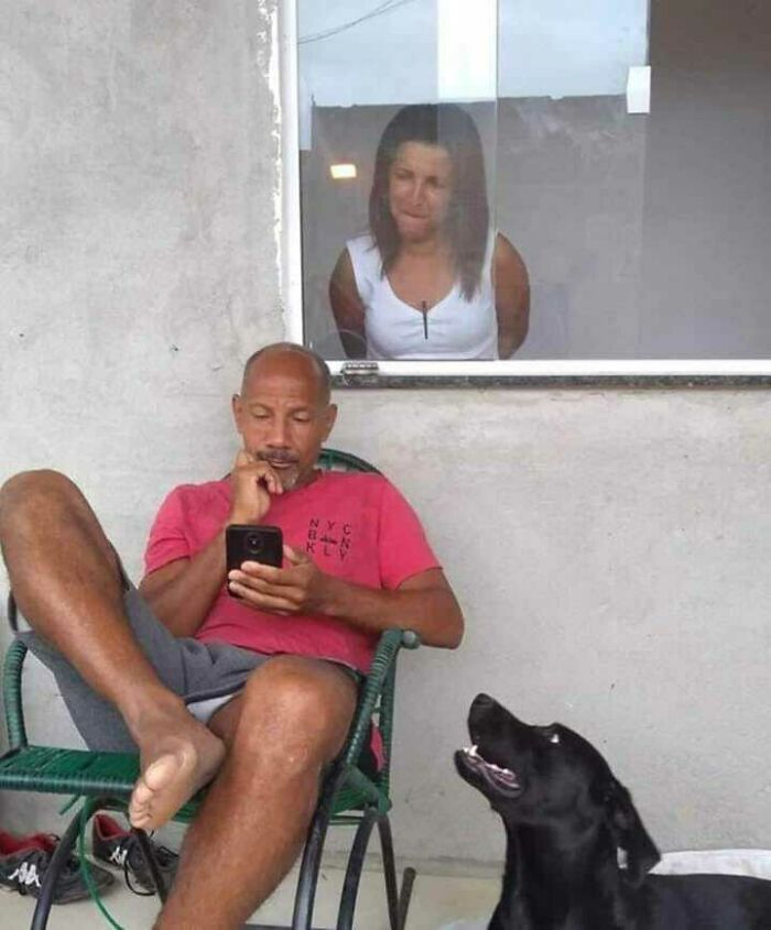 Moment Before The Storm! Check Out The Man's Best Friend Trying To Warn Him But He Ain’t Catching On The “Special Look”