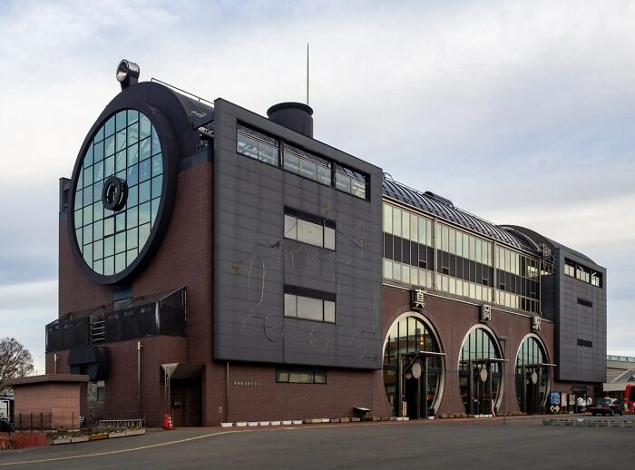 Japanese Moka Train Station In A Shape Of A Locomotive