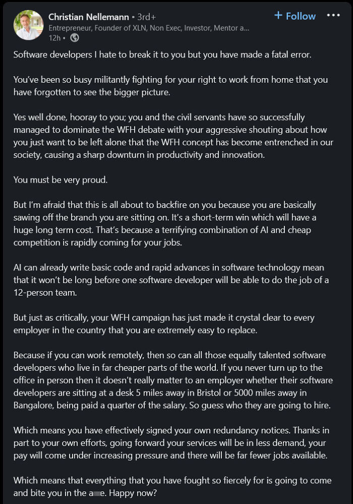 Tell Me You've Never Written A Line Of Code In Your Life Without Telling Me