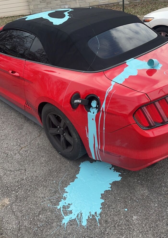 Walked By This While Leaving Work... Someone Had A Bad Valentine’s Day