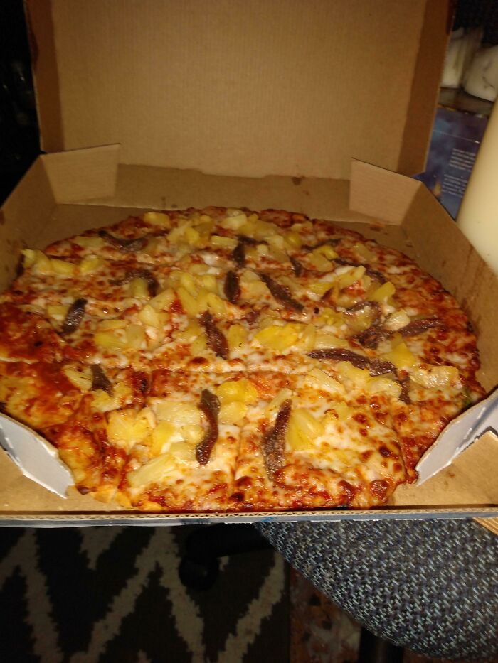 Pineapple And Anchovy Are Amazing When They're Both On A Pizza. Sort Of A Sweet And Salty Type Thing, I Love It
