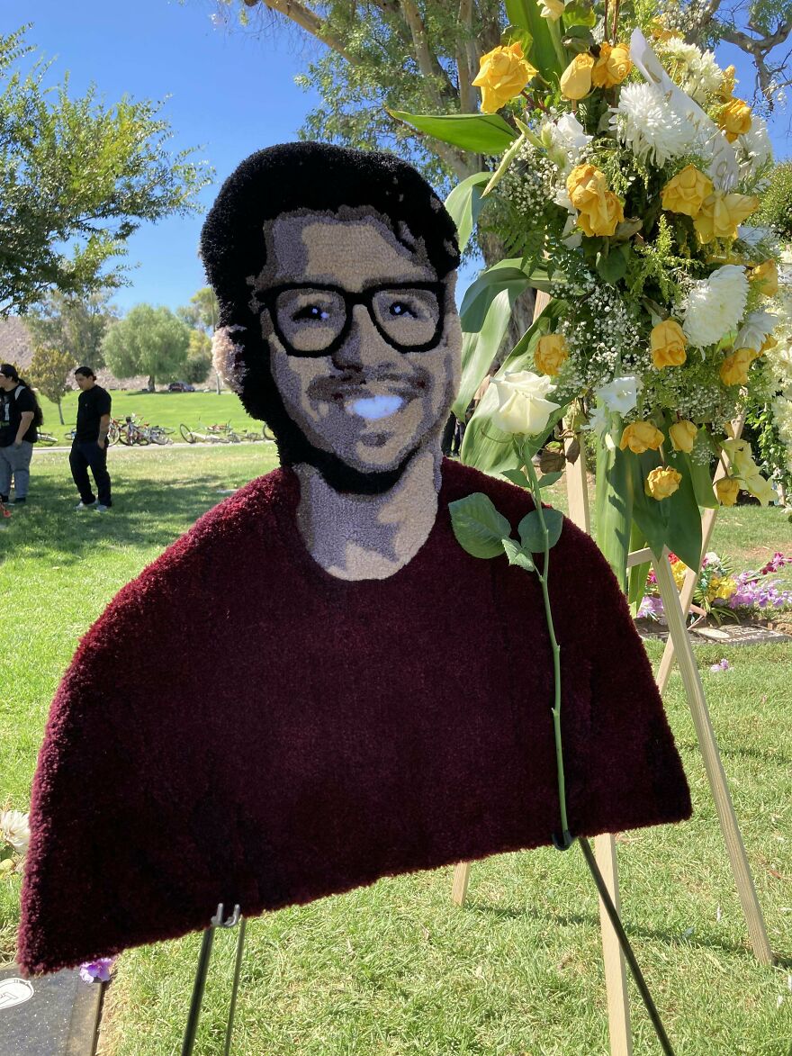 Portrait I Tufted Of My Late Friend Jerry, Rip🖤