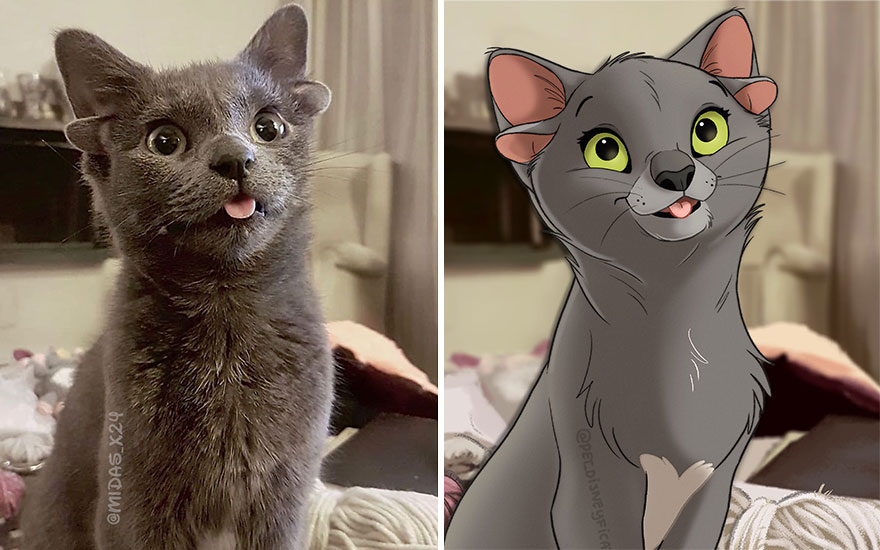 Artist Creates Adorable ‘Disney-Fied’ Pics Of Pets (New Pics)