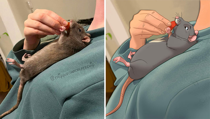 Artist Creates Adorable ‘Disney-Fied’ Pics Of Pets (New Pics)