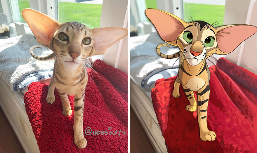 Artist Creates Adorable ‘Disney-Fied’ Pics Of Pets (New Pics)