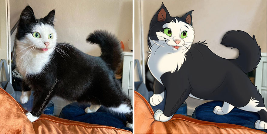 Artist Creates Adorable ‘Disney-Fied’ Pics Of Pets (New Pics)