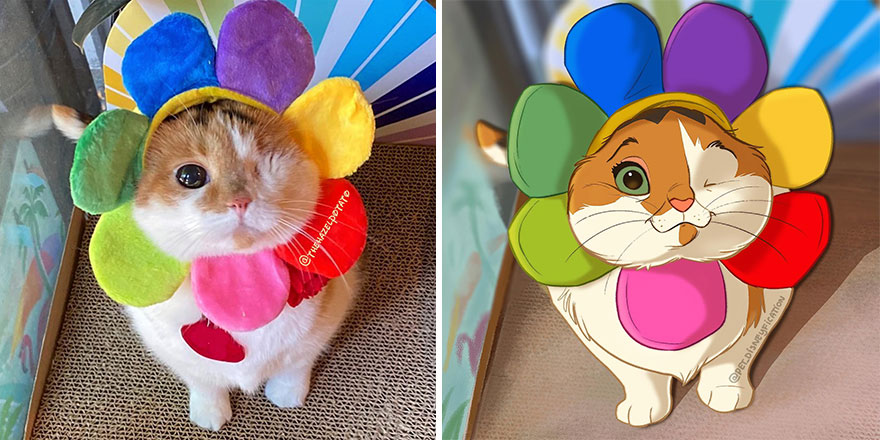 Artist Creates Adorable ‘Disney-Fied’ Pics Of Pets (New Pics)
