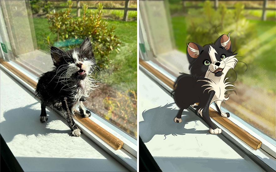 Artist Creates Adorable ‘Disney-Fied’ Pics Of Pets (New Pics)