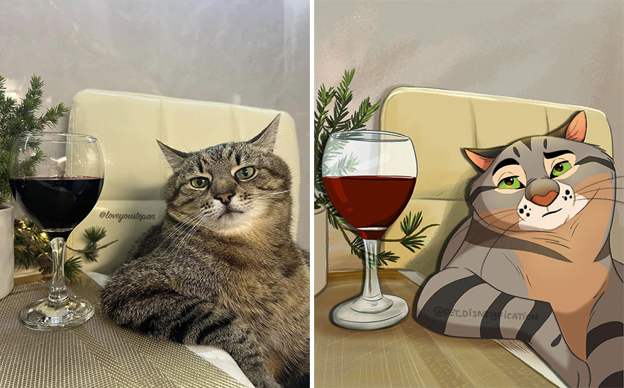 Artist Creates Adorable ‘Disney-Fied’ Pics Of Pets (New Pics)