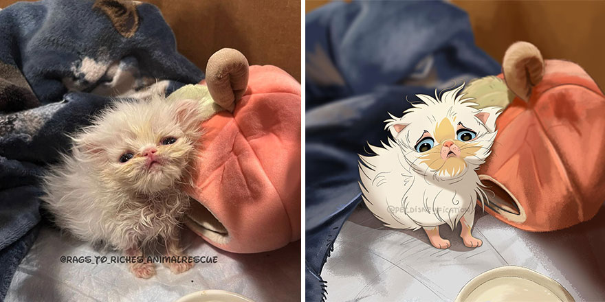 Artist Creates Adorable ‘Disney-Fied’ Pics Of Pets (New Pics)