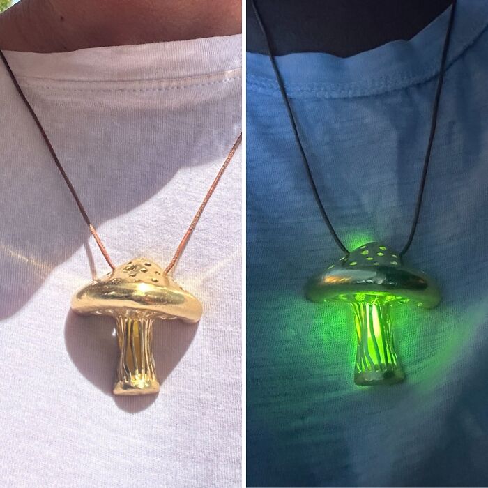 "Magical Mushroom Necklace" By Shiri Hershkovitz Bartur