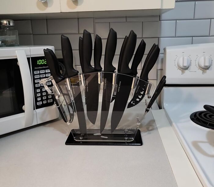 Slice, Dice, And Master Your Culinary Skills With The Home Hero 20-Piece Kitchen Knife Set: Complete With Sharpener For Precision And Versatility In Every Meal Preparation