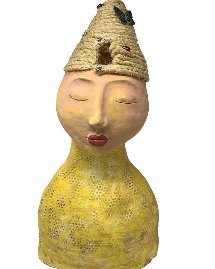 Queen Bee Reliquary With Mixed Media I Did In 2021 While Attending San Diego State University