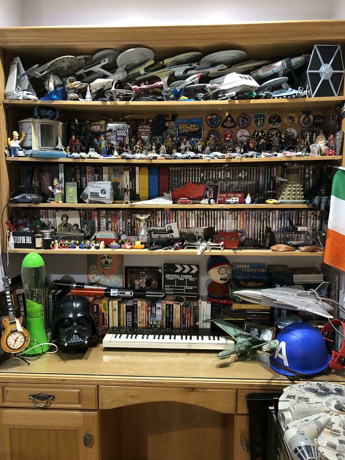 My Collection Of Starships, Action Figures And Dvd’s From My Childhood Home; My Parents Kept It Just The Way I Left It