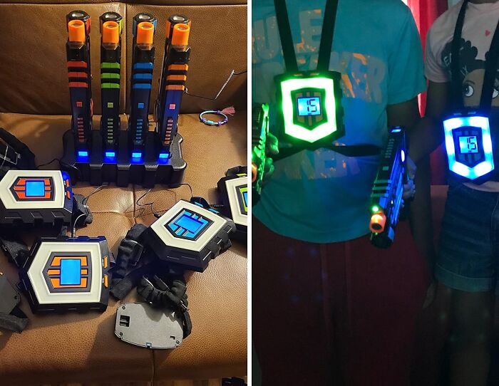 Experience Thrilling Battles With Squad Hero Rechargeable Laser Tag Set With 360° Sensors & LCDs - Prepare For Non-Stop Fun!