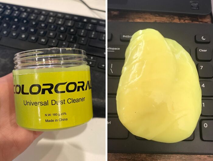 Get Rid Of Dust And Debris Effortlessly With COLORCORAL Cleaning Gel Universal Dust Cleaner: Perfect For Cleaning PC Keyboards, Car Detailing, Laptop Dusting, And Home Cleaning Tasks